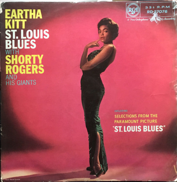 Eartha Kitt With Shorty Rogers And His Giants : St. Louis Blues (LP, Album, Mono)