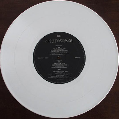 Whitesnake : Give Me All Your Love (12", S/Edition, Whi)
