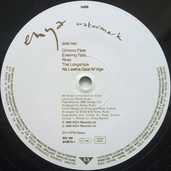 Enya : Watermark (LP, Album)