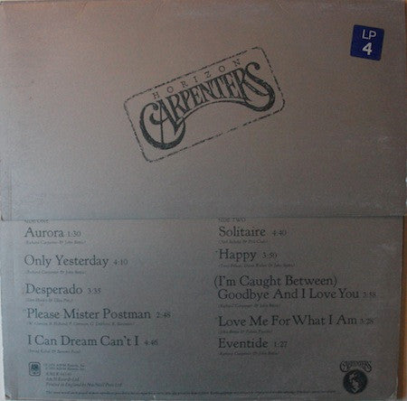 Carpenters : Horizon (LP, Album)