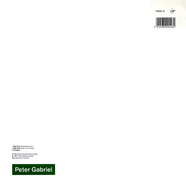 Peter Gabriel : Big Time (12", Single)