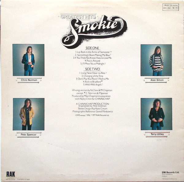 Smokie : Greatest Hits (LP, Comp, Non)