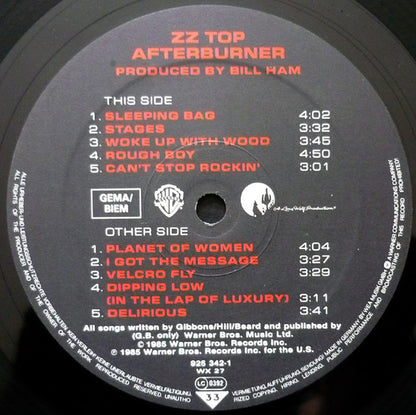 ZZ Top : Afterburner (LP, Album)