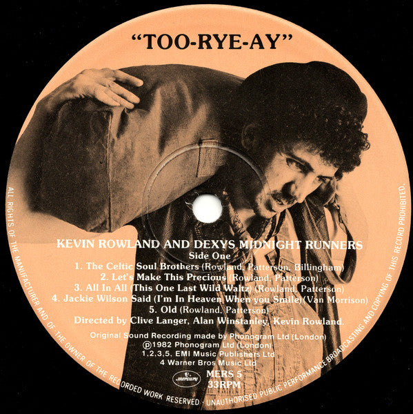 Kevin Rowland & Dexys Midnight Runners : Too-Rye-Ay (LP, Album)