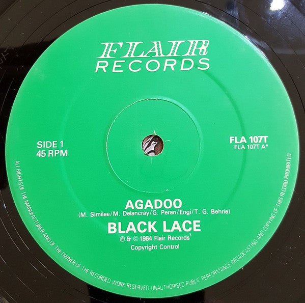 Black Lace : Agadoo (12", Single)