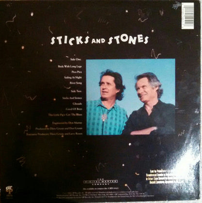 Dave Grusin And Don Grusin : Sticks And Stones (LP, Album, Promo)