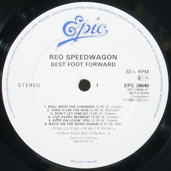 REO Speedwagon : Best Foot Forward (LP, Comp)