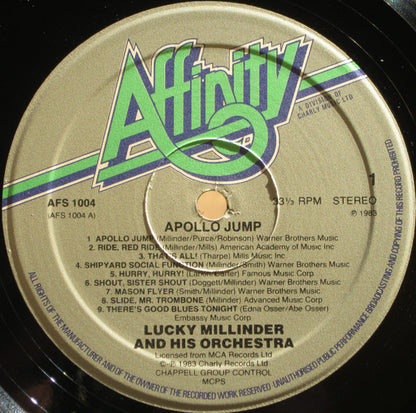 Lucky Millinder And His Orchestra : Apollo Jump (LP, Comp, RE)