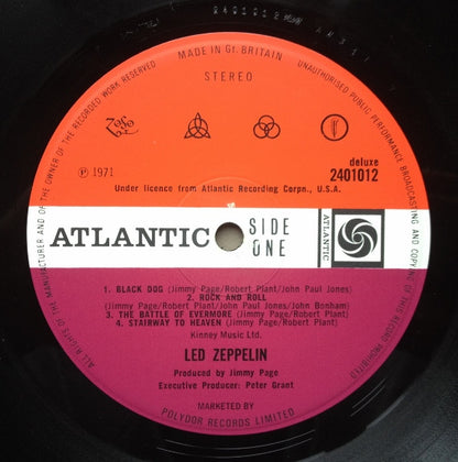Led Zeppelin : Untitled  (LP, Album, Ver)