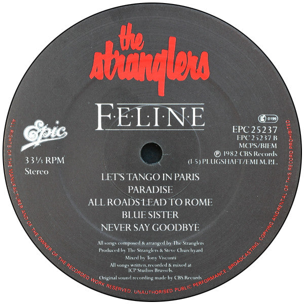 The Stranglers : Feline (LP, Album + 7", S/Sided, S/Edition + Ltd)