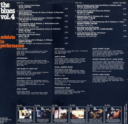 Various : The Blues Vol. 4 (Soloists In Performance) (LP, Album, Comp)