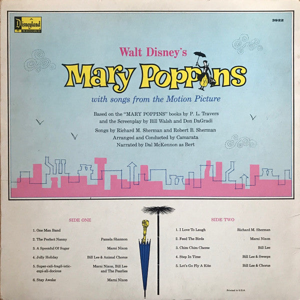 Various : The Story Of Walt Disney's Mary Poppins (LP)