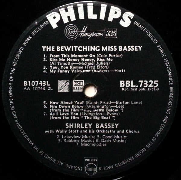 Shirley Bassey : The Bewitching Miss Bassey (LP, Album)