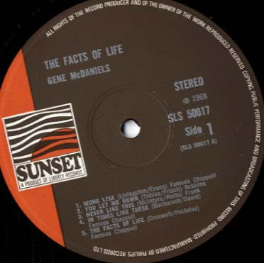 Gene McDaniels* : The Facts Of Life (LP, Album)