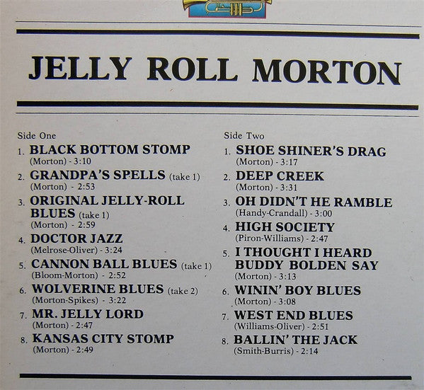 "Jelly Roll" Morton* : "Jelly Roll" Morton (LP, Comp)