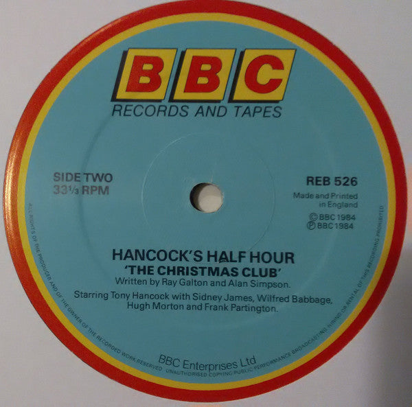 Tony Hancock : Hancock's Half Hour (Hancock's War / The Christmas Club) (LP, Mono)