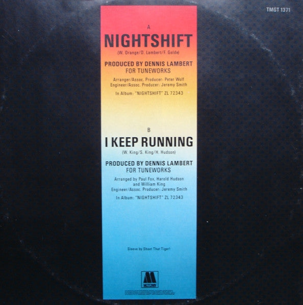 Commodores : Nightshift (12", Single, Rem)