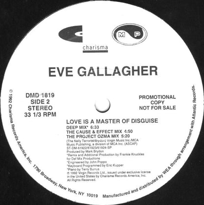 Eve Gallagher : Love Is A Master Of Disguise (12", Promo)