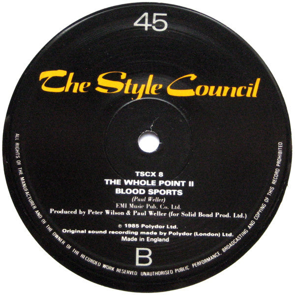 The Style Council : Walls Come Tumbling Down! (12")