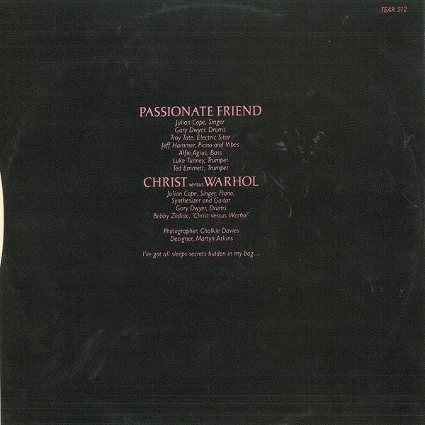 The Teardrop Explodes : Passionate Friend (12", Single)