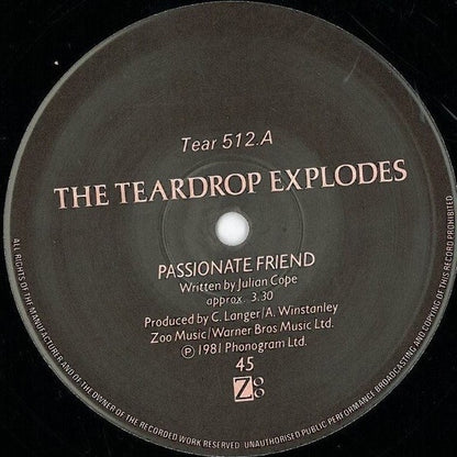 The Teardrop Explodes : Passionate Friend (12", Single)