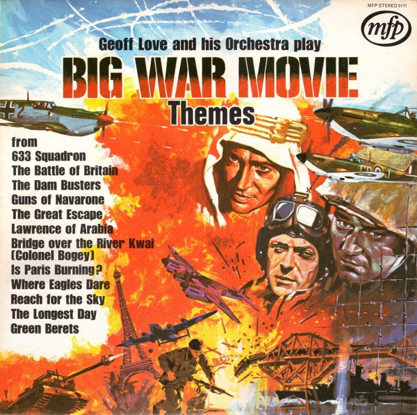 Geoff Love & His Orchestra : Big War Movie Themes (LP, Album)