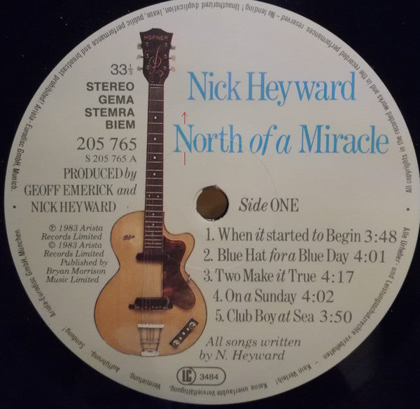 Nick Heyward : North Of A Miracle (LP, Album, Gat)