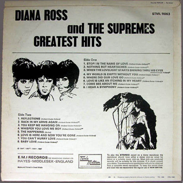 Diana Ross And The Supremes* : Greatest Hits (LP, Comp)