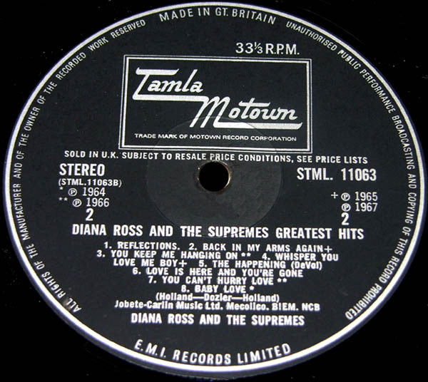 Diana Ross And The Supremes* : Greatest Hits (LP, Comp)