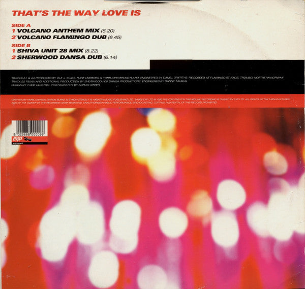 Volcano With Sam Cartwright* : That's The Way Love Is (12")