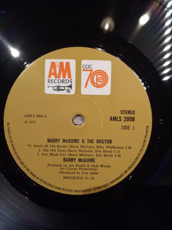 Barry McGuire & Eric Hord : Barry McGuire & The Doctor (LP, Album)