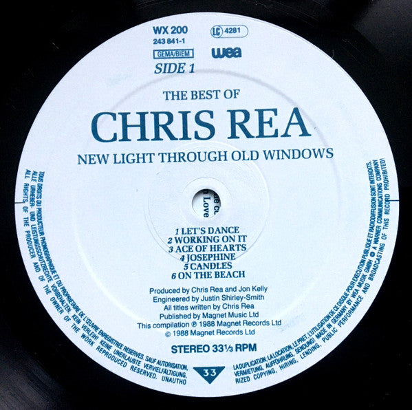 Chris Rea : New Light Through Old Windows (The Best Of Chris Rea) (LP, Album)