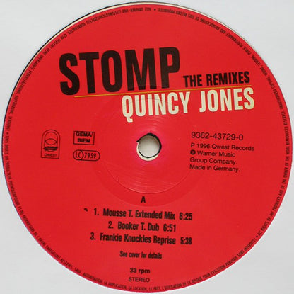 Quincy Jones : Stomp (The Remixes) (12")