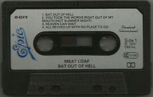 Meat Loaf : Bat Out Of Hell (Cass, Album, RE, Bla)