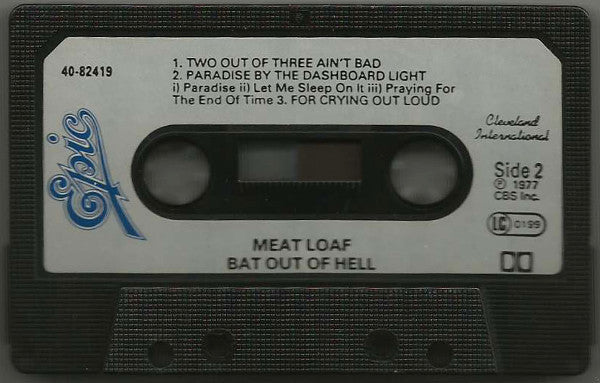 Meat Loaf : Bat Out Of Hell (Cass, Album, RE, Bla)