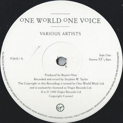 Various : One World One Voice (LP, Album)