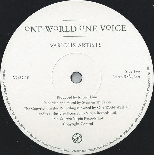 Various : One World One Voice (LP, Album)