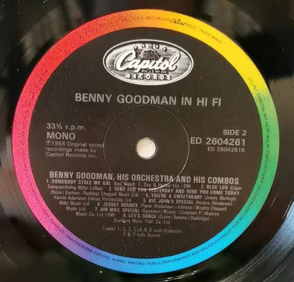 Benny Goodman : B.G. In Hi-Fi (LP, Album, Mono, RE)