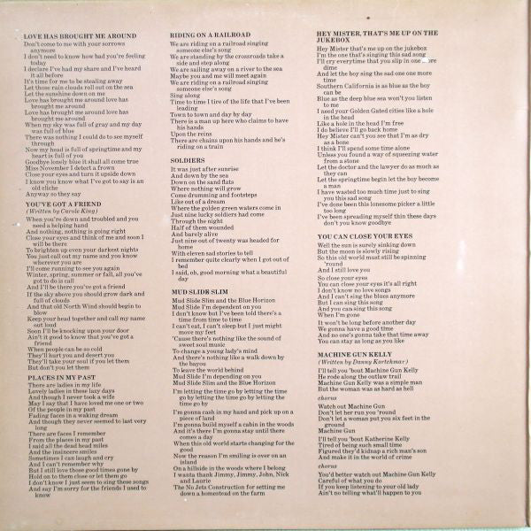 James Taylor (2) : Mud Slide Slim And The Blue Horizon (LP, Album, Gat)