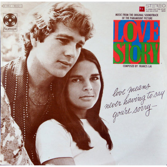 Francis Lai : Love Story - Music From The Original Soundtrack (LP, RE)