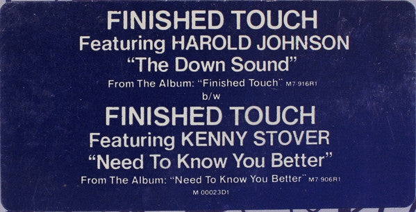 Finished Touch : The Down Sound (12", Single)