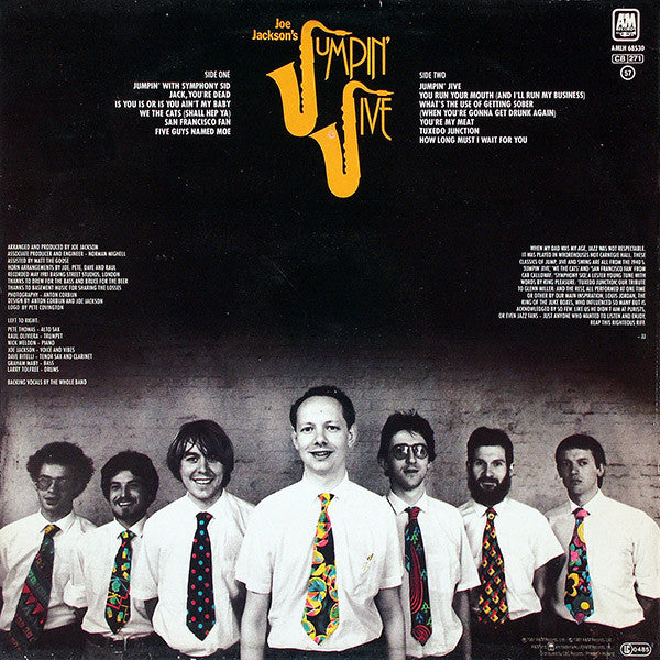 Joe Jackson : Joe Jackson's Jumpin' Jive (LP, Album)