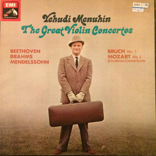 Yehudi Menuhin : The Great Violin Concertos (4xLP, Comp + Box)