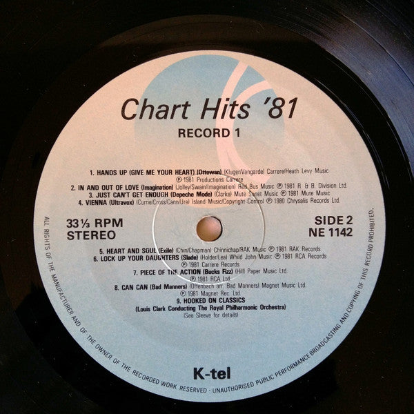 Various : Chart Hits 81 Volume 1 (LP, Comp)