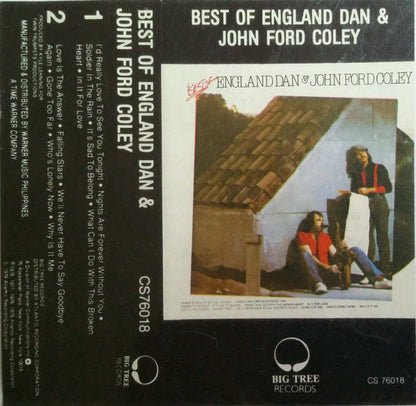 England Dan & John Ford Coley : Best Of England Dan & John Ford Coley (Cass, Comp)