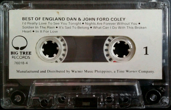England Dan & John Ford Coley : Best Of England Dan & John Ford Coley (Cass, Comp)