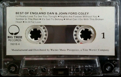 England Dan & John Ford Coley : Best Of England Dan & John Ford Coley (Cass, Comp)