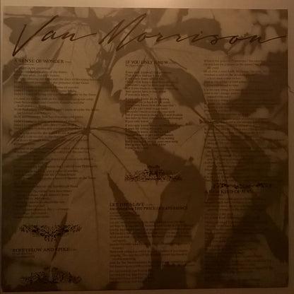 Van Morrison : A Sense Of Wonder (LP, Album, RE)