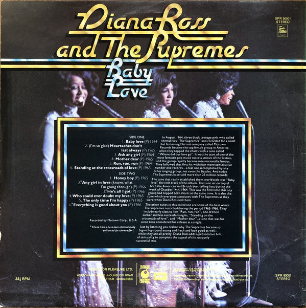 Diana Ross And The Supremes* : Baby Love (LP, Comp)