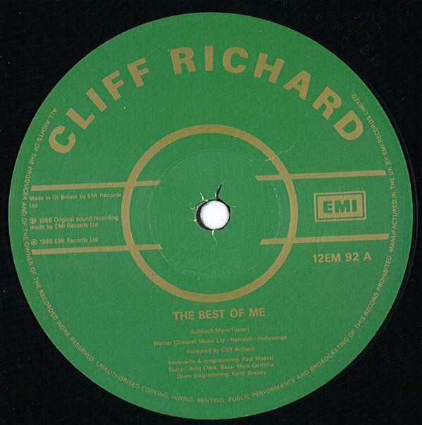 Cliff Richard : 100th Single (12", Single)